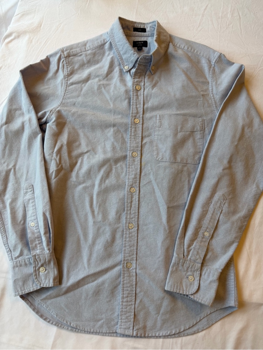 J. Crew Pale Blue Oxford Button-Down Shirt